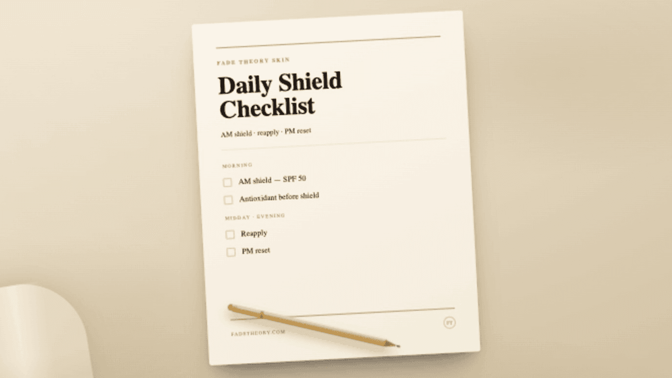 Melasma Daily Shield Checklist — FREE