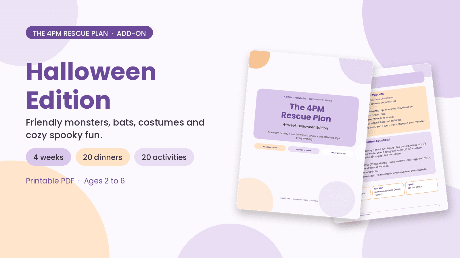 4PM Rescue Plan — Halloween Edition