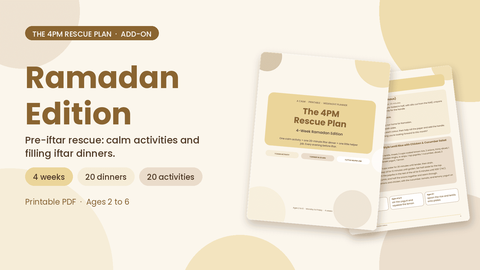 4PM Rescue Plan — Ramadan