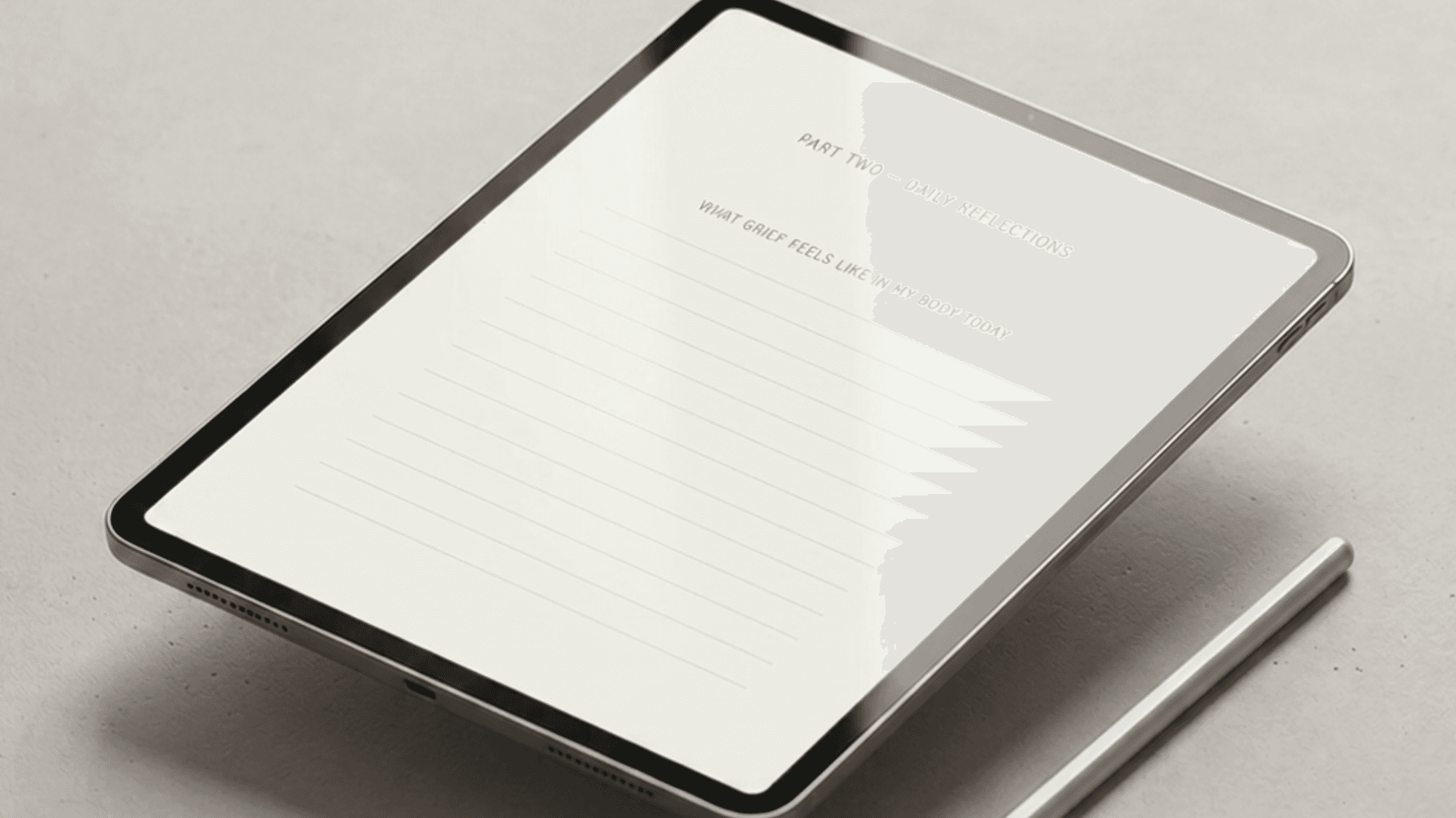 For The Words Unspoken Journal *digital*