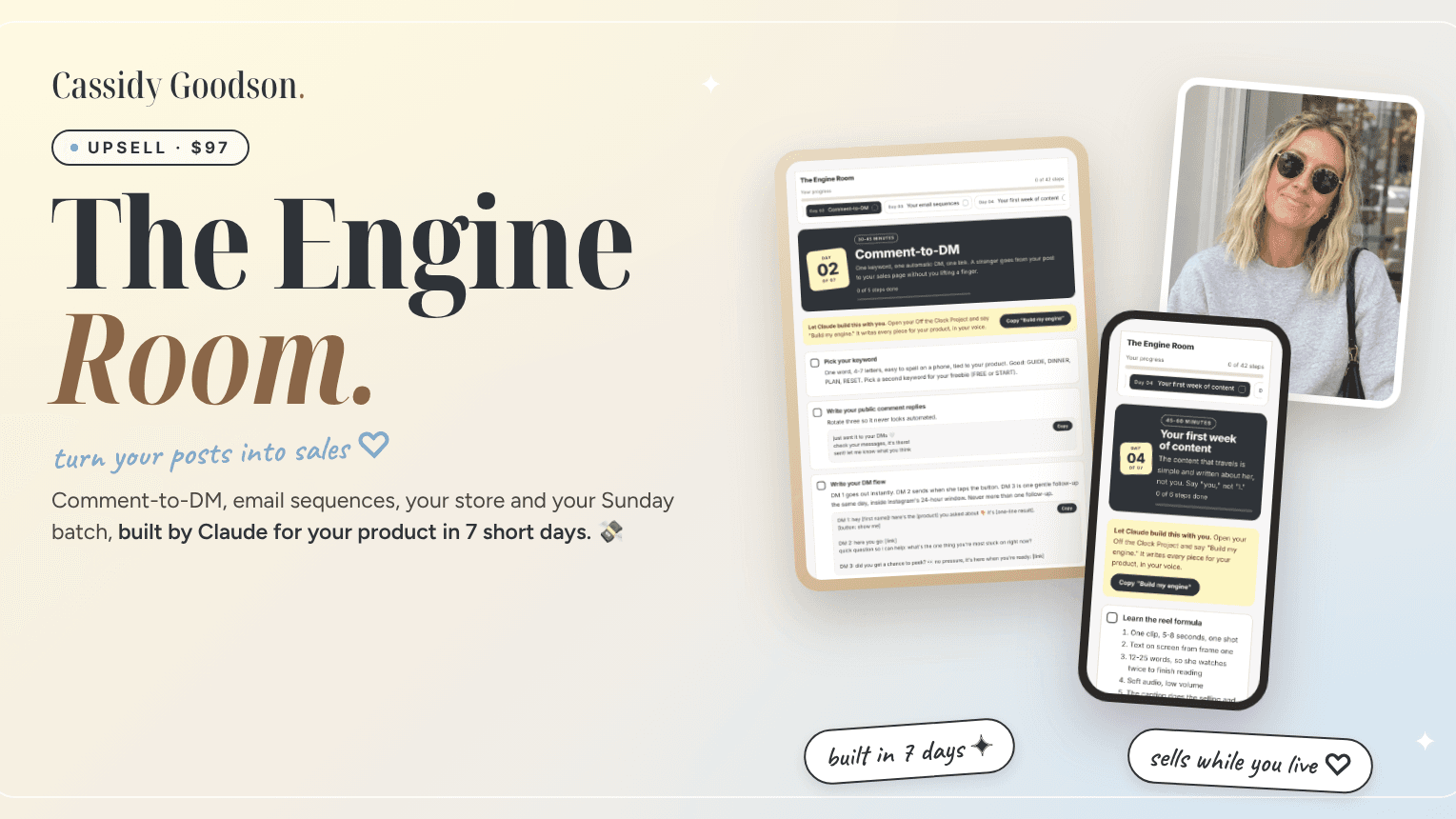 The Engine Room: turn your posts into sales