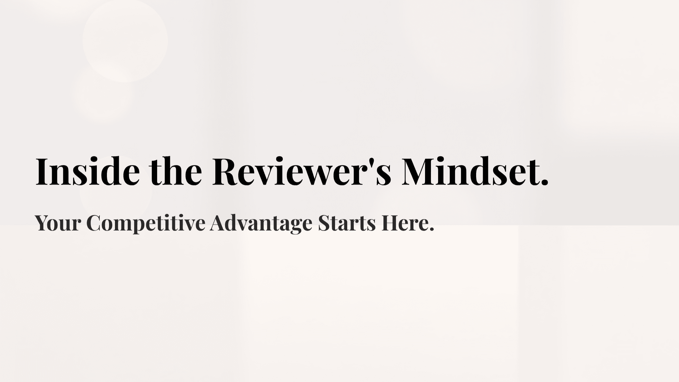 Get Insight Into How Your Proposal Is Reviewed