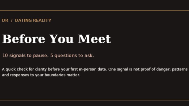 Before You Meet — Free Checklist