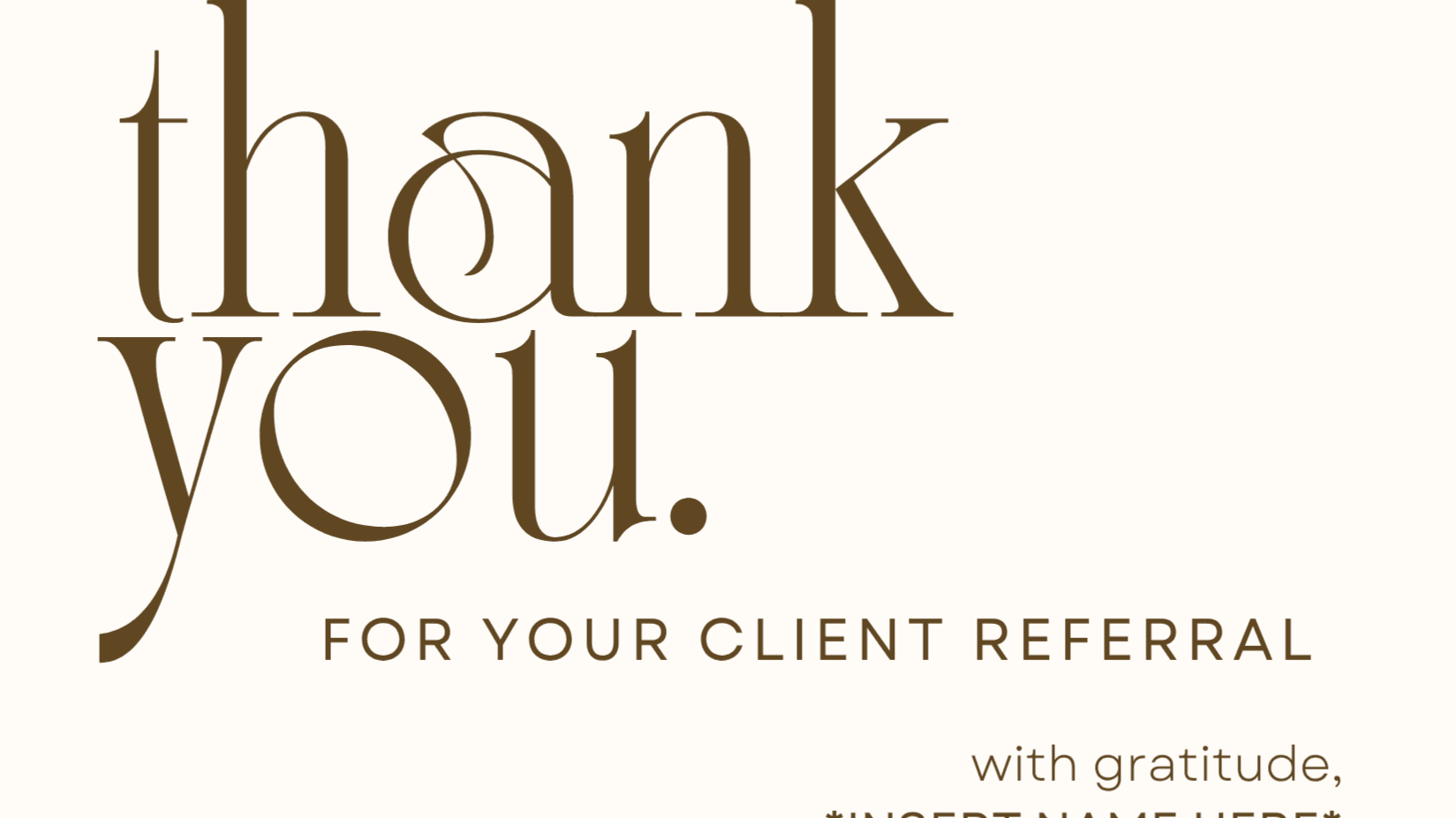 Client Referral Postcard *Customizable*