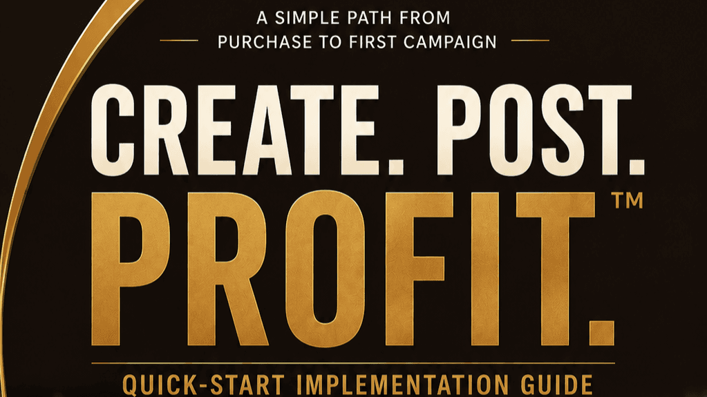 Create. Post. Profit.™ - Business Use Package