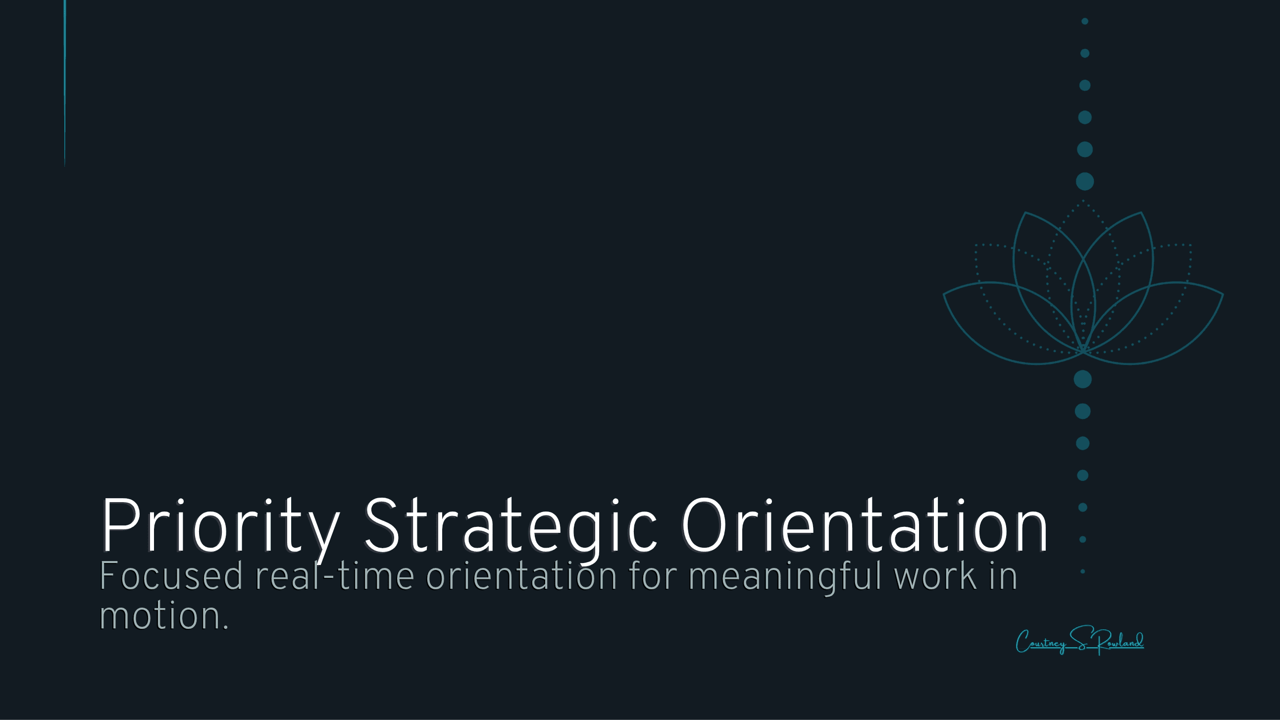 Priority Strategic Orientation