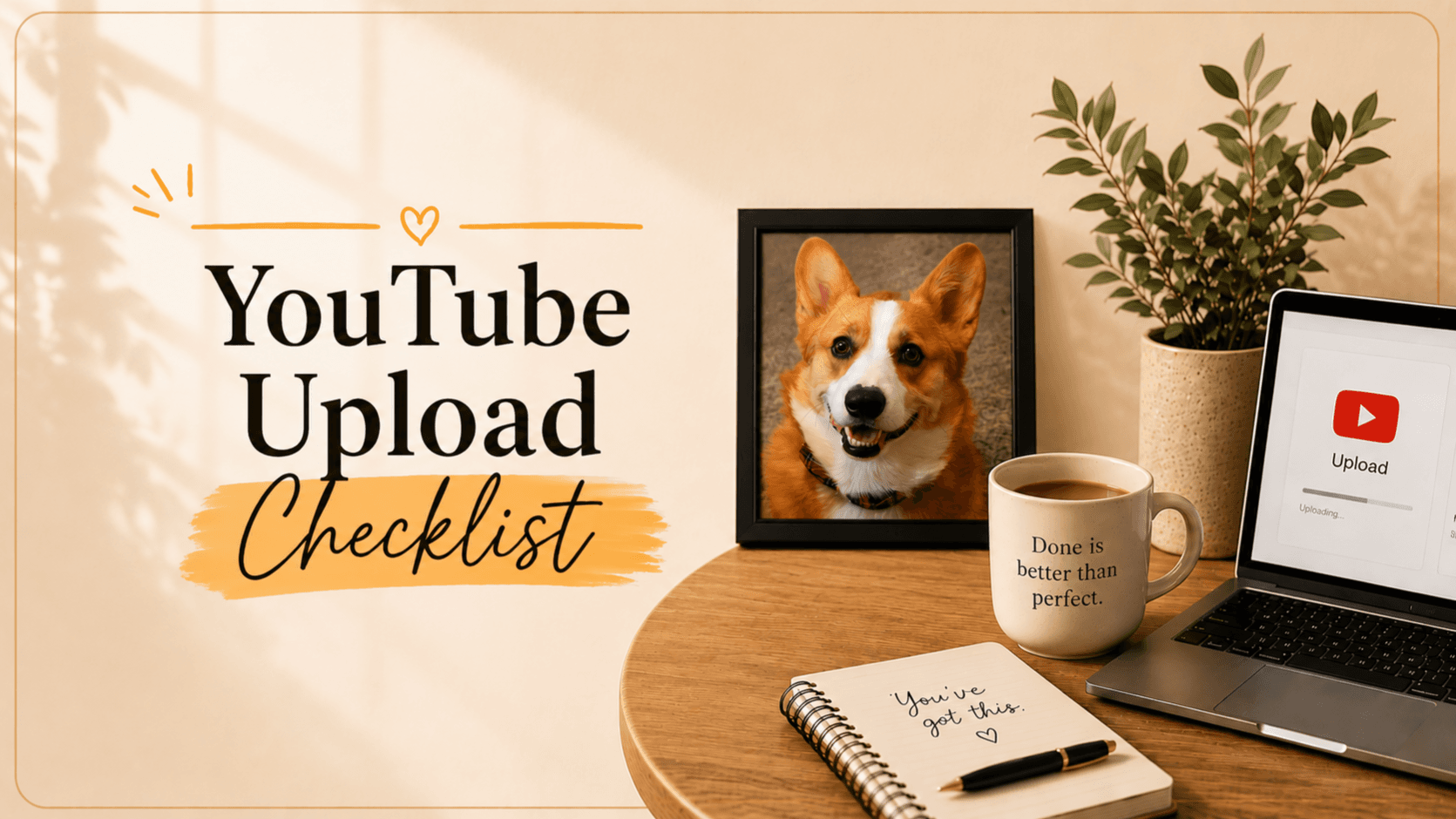 Free! YouTube Upload Checklist