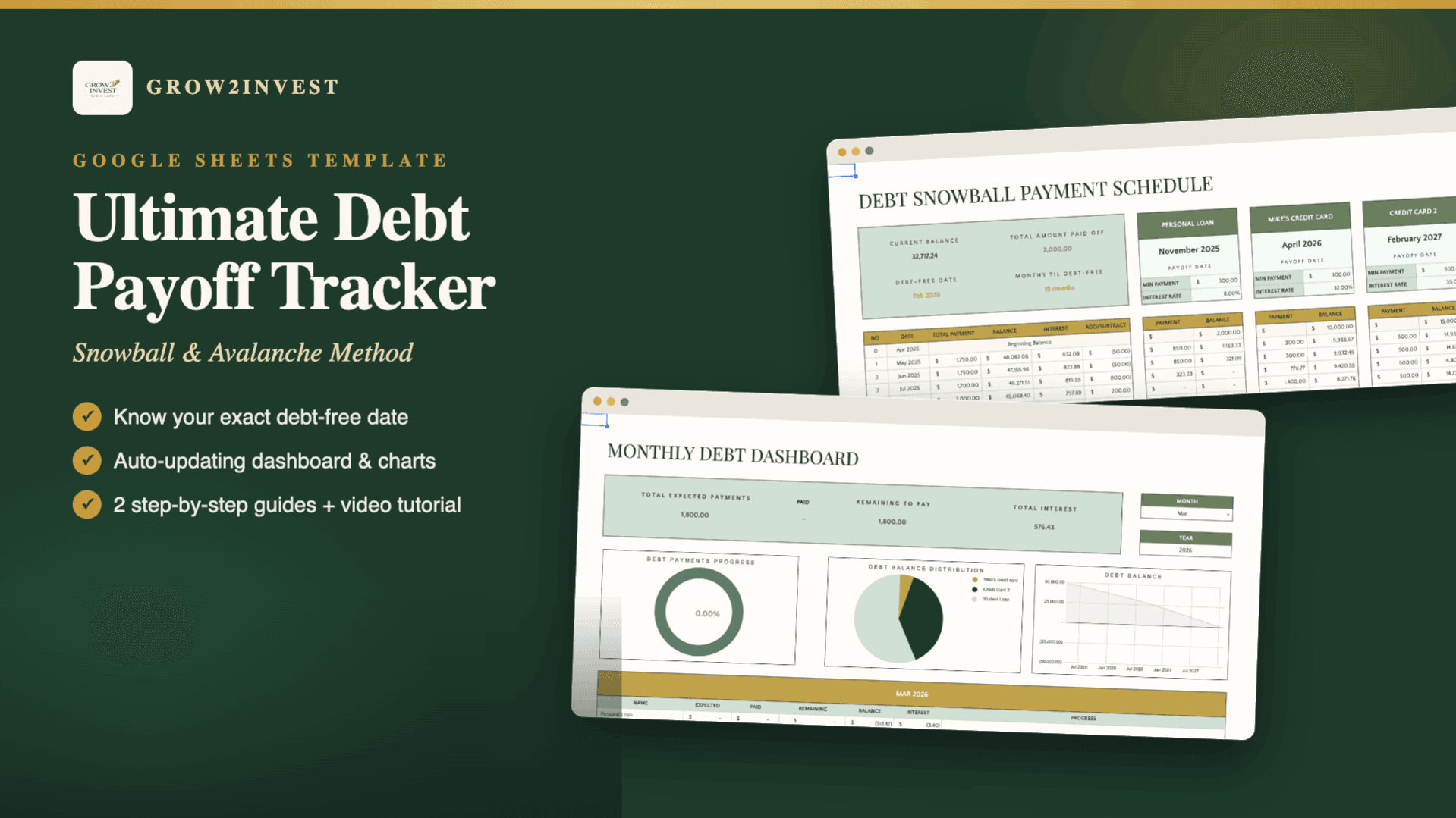 Grow2Invest Debt Payoff Tracker