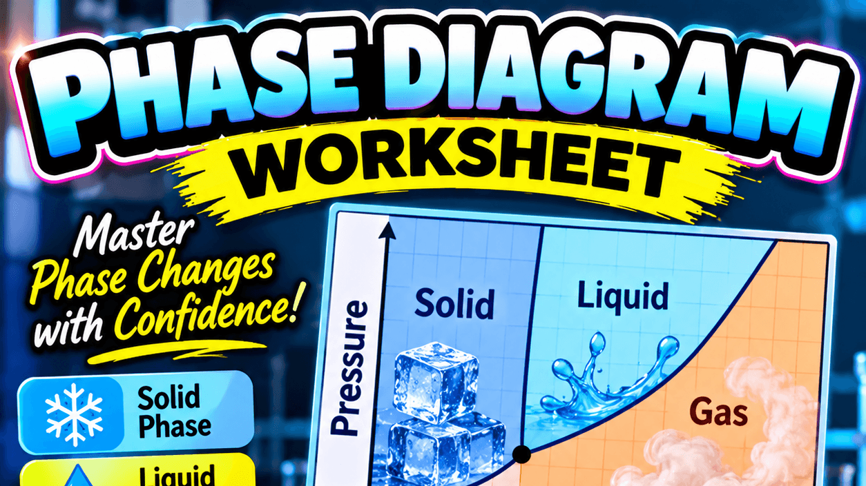 Phase Diagrams Worksheet + Key
