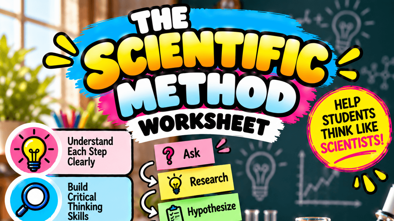 The Scientific Method Worksheet + Answer Key