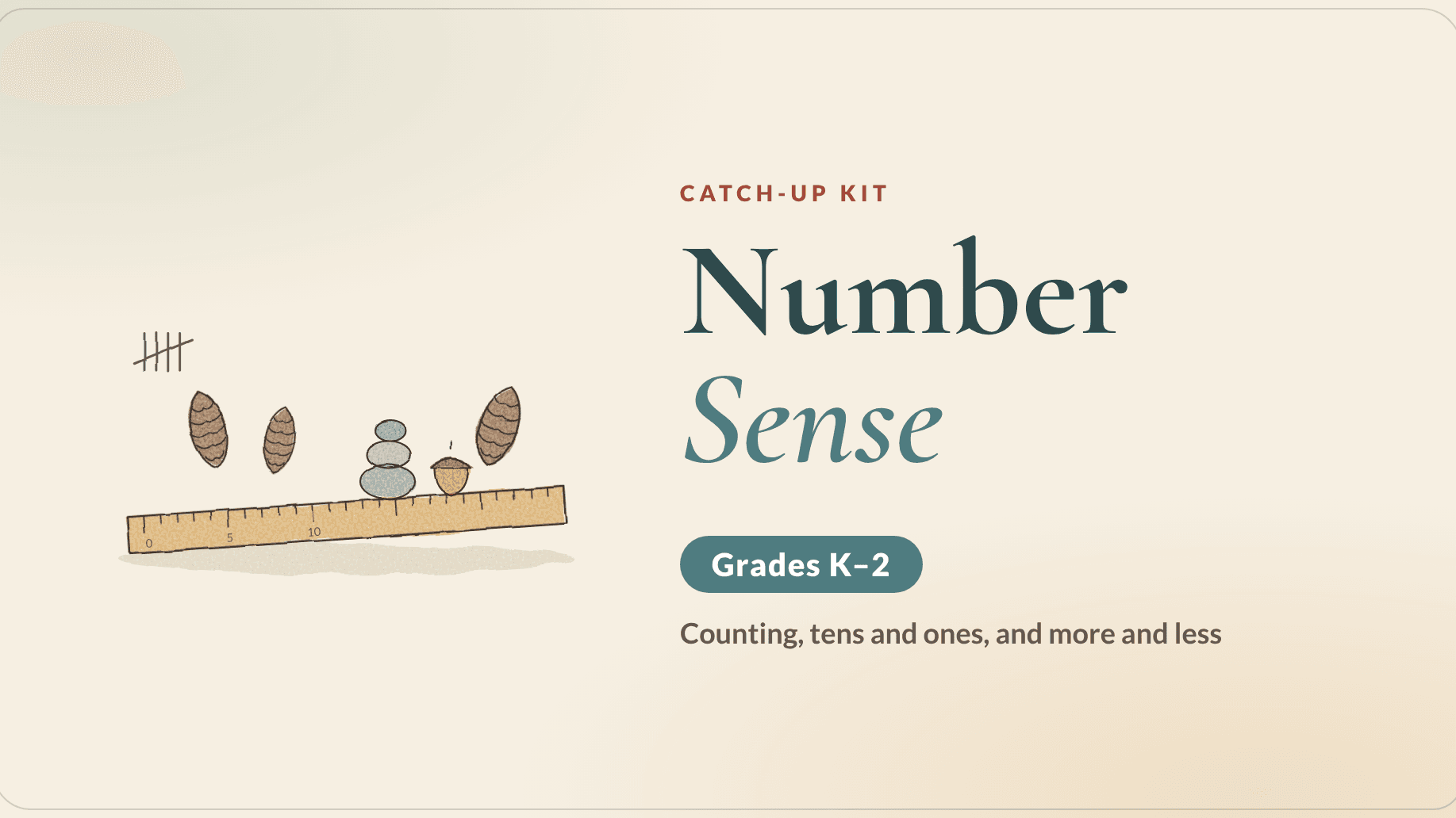 Number Sense Catch-Up Kit (Grades K–2)