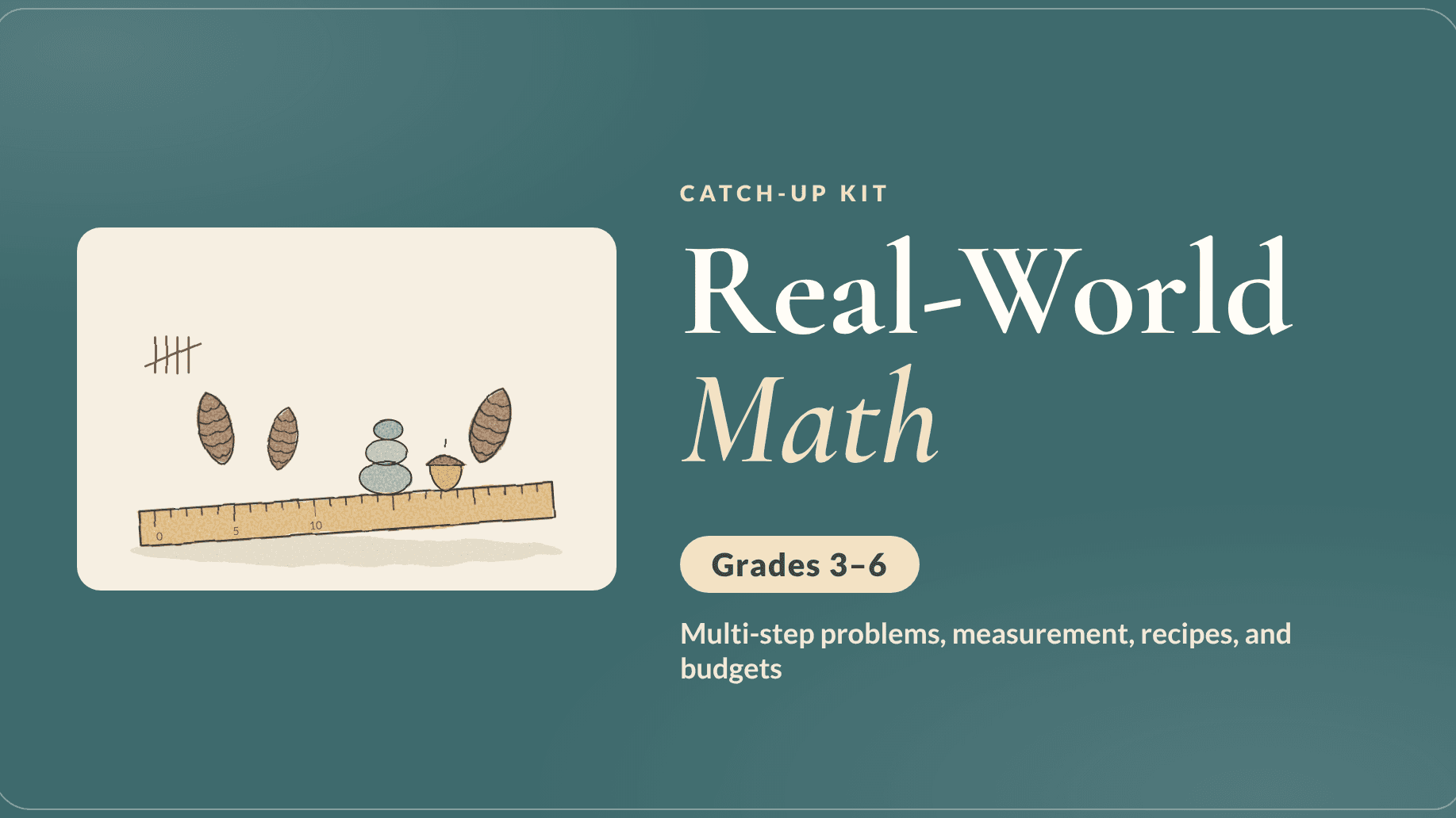 Real-World Math Catch-Up Kit (Grades 3–6)