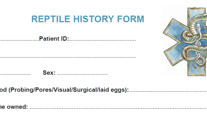 Avian & Reptile History Forms
