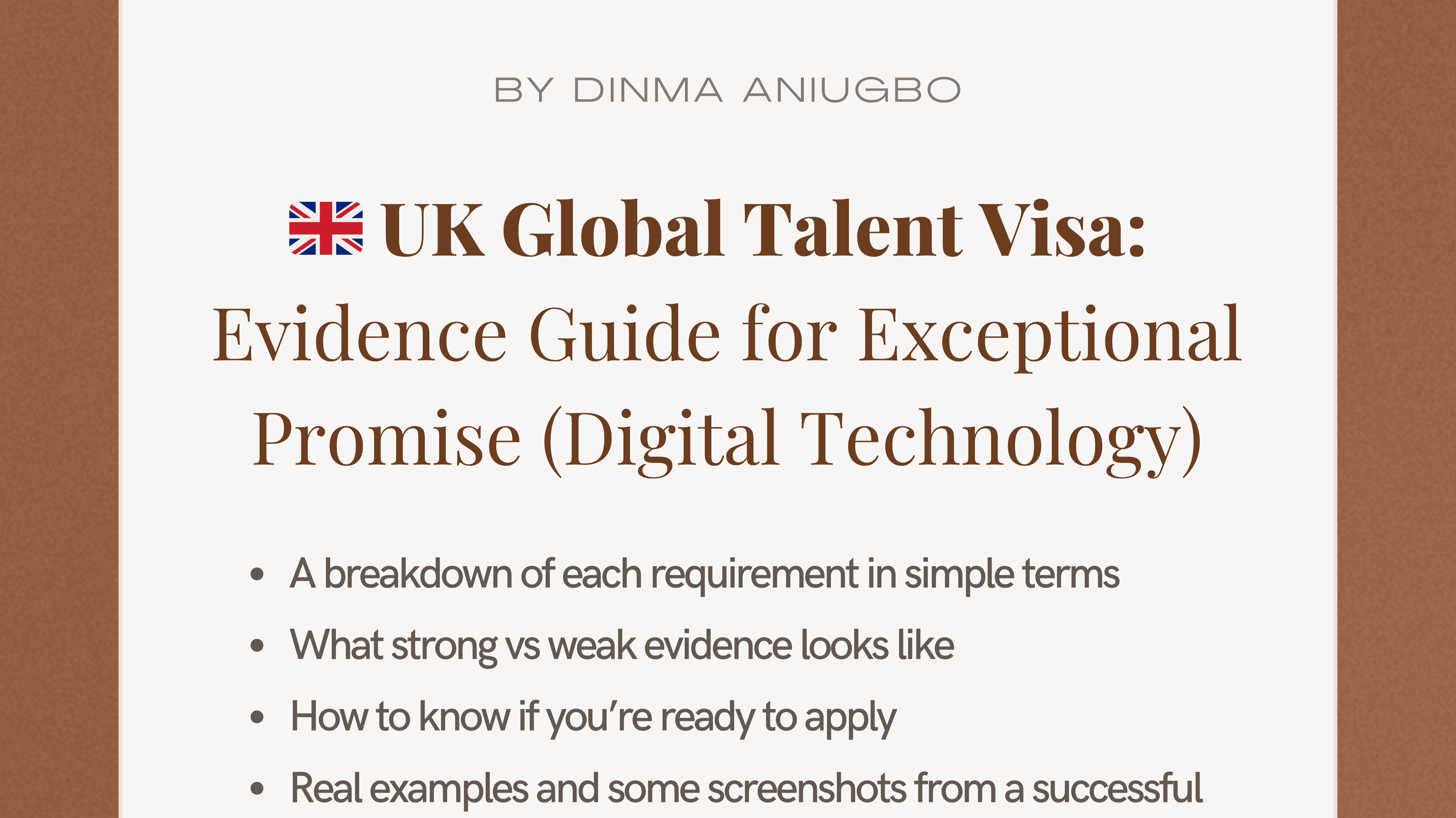 🇬🇧 UK Global Talent Visa: Evidence Guide