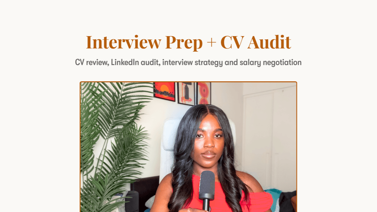 Interview Prep + CV Audit
