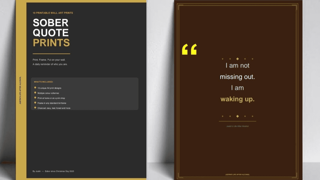 Your 10 Sober Motivational Prints