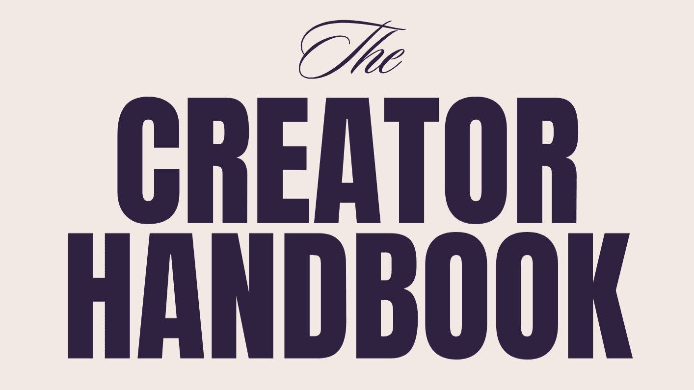 Creator Handbook: Text Guide + Workbook