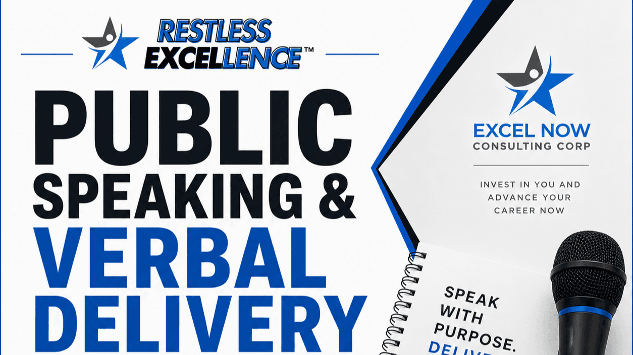 Get My Public Speaking & Verbal Delivery Workbook!