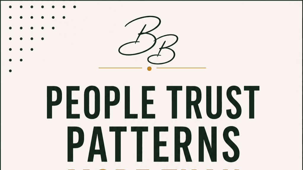 People Trust Patterns More Than Promises