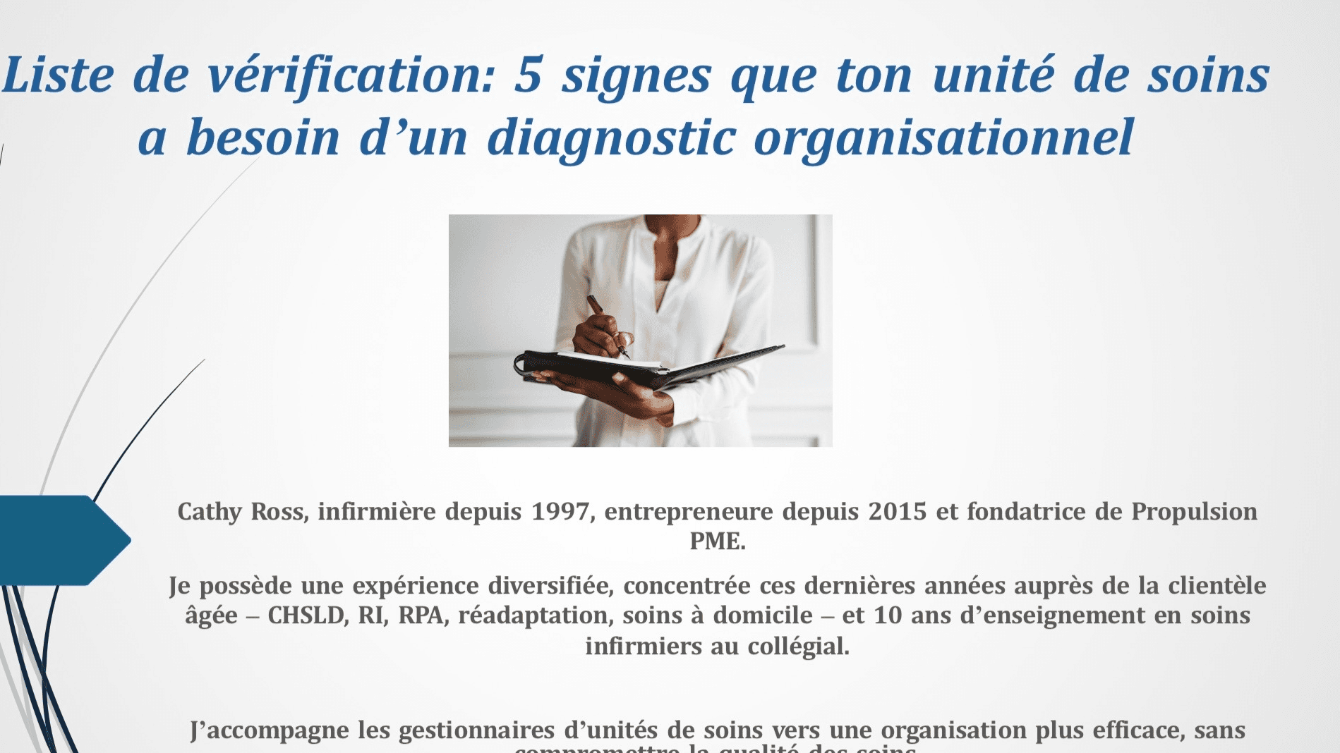 Unité de soins à réorganiser? Checklist gratuite