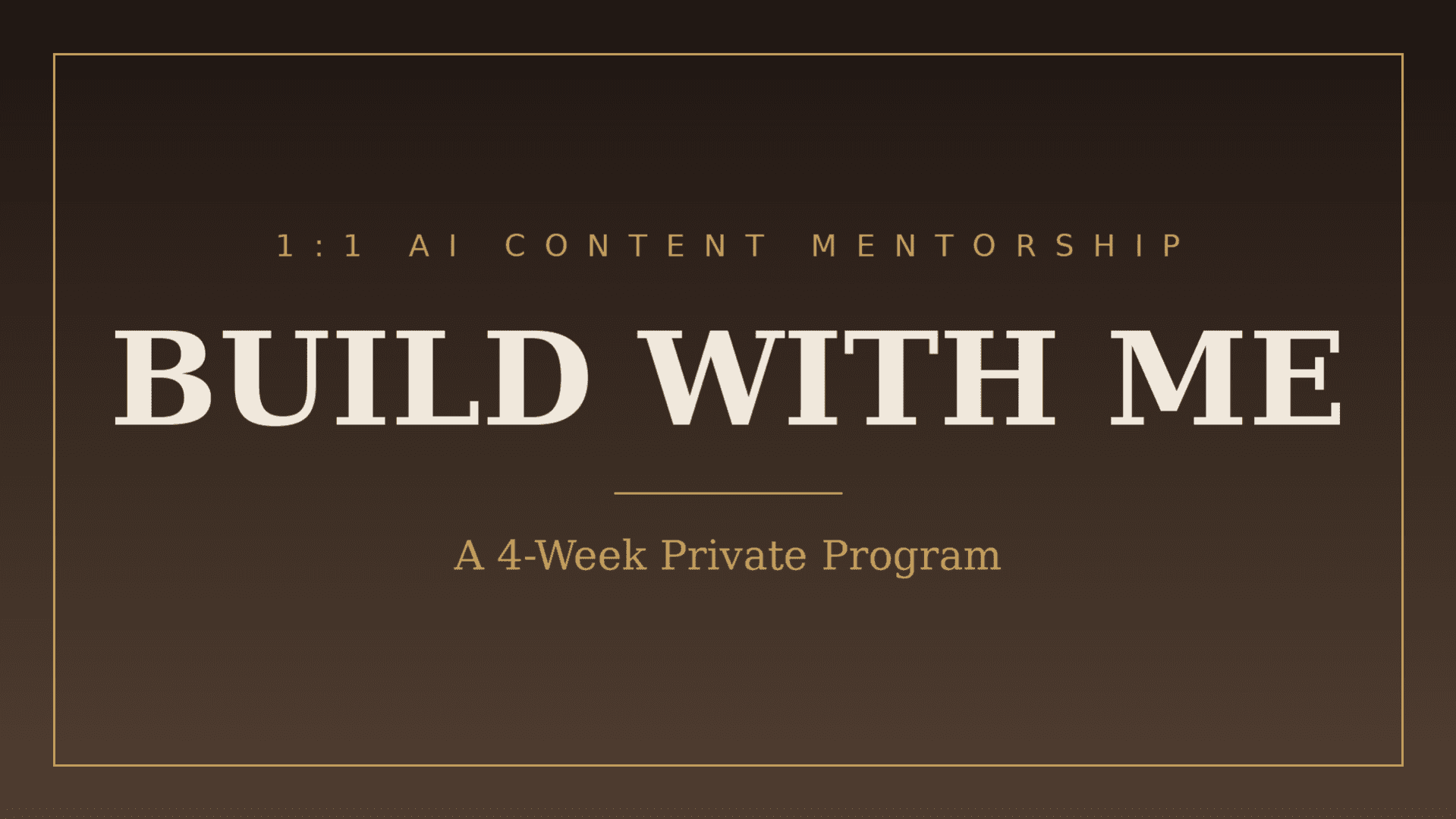 Build With Me