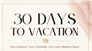 30-Day Travel Prep Planner ✈️🌴