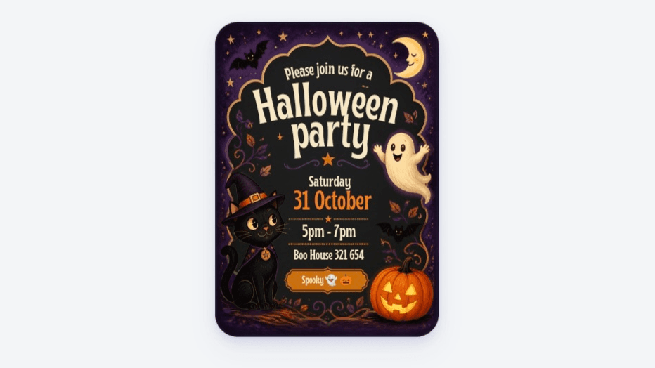 Spooky Halloween Party Invitation