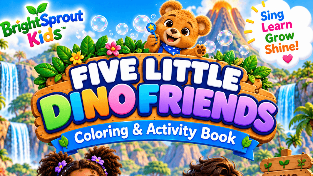 5 Little Dino Friends - Coloring & Activity Book