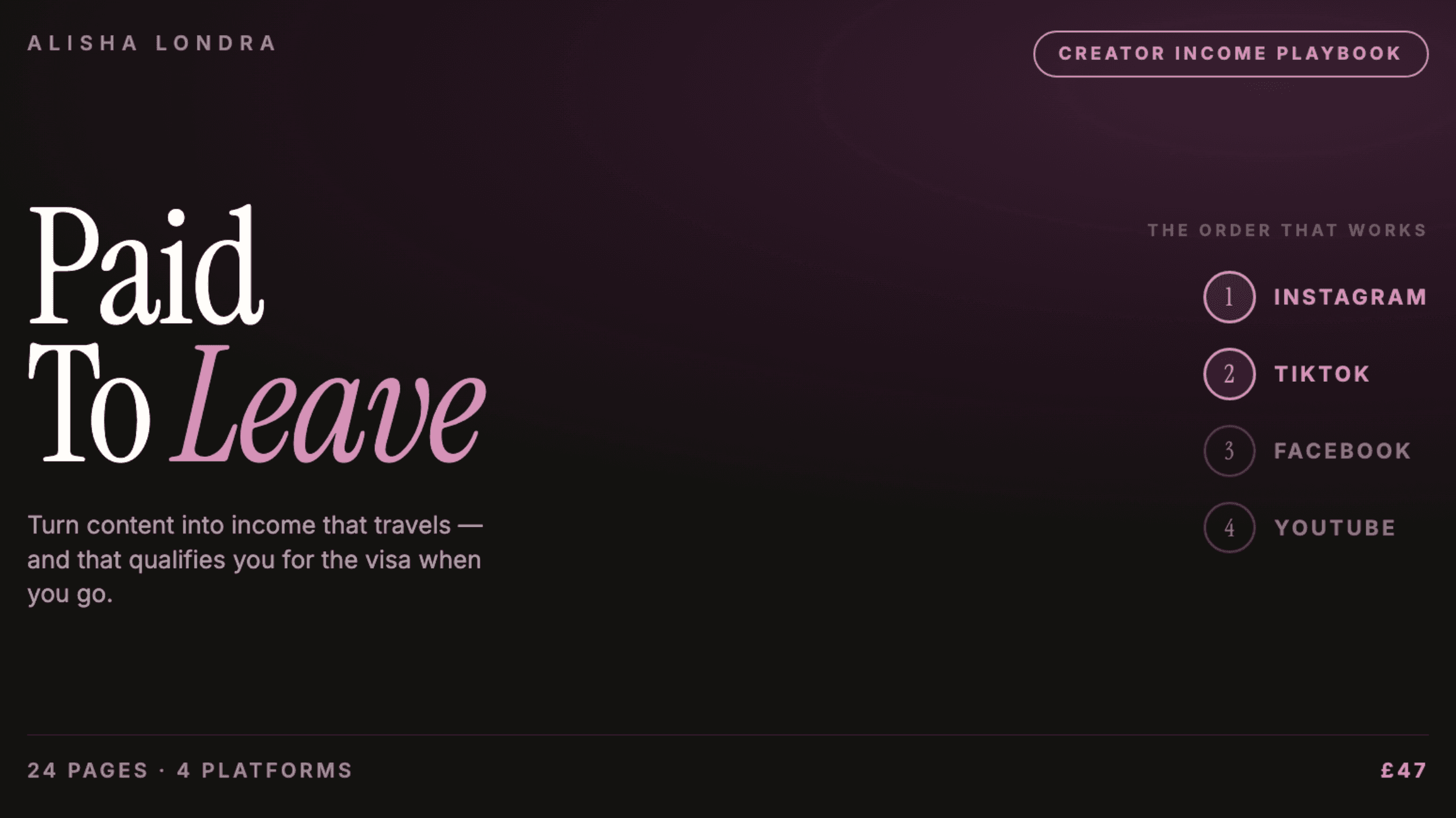 Paid To Leave: Make Content Your Main Income