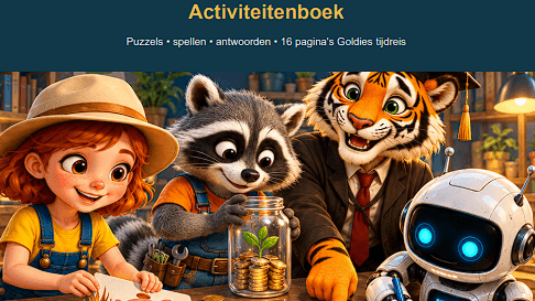 Geldmissies — Activiteitenboek + Goldie-strip