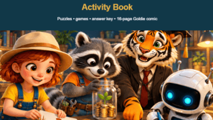 Money Missions — Activity Book + Goldie Comic
