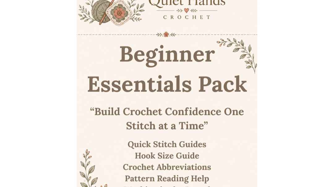 Quiet Hands Crochet Basic Course