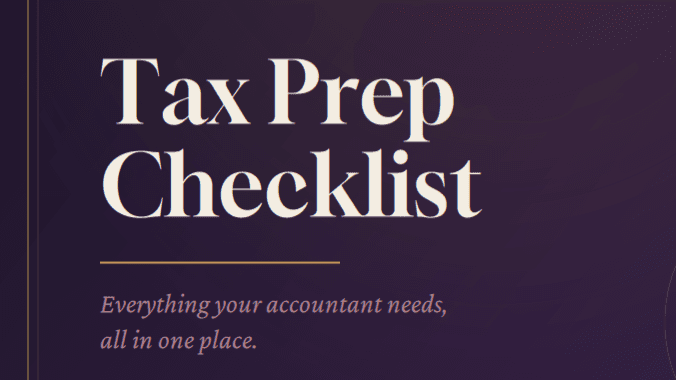 Tax Prep Checklist for Small Business