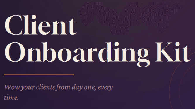 Client Onboarding Template Kit for Coaches
