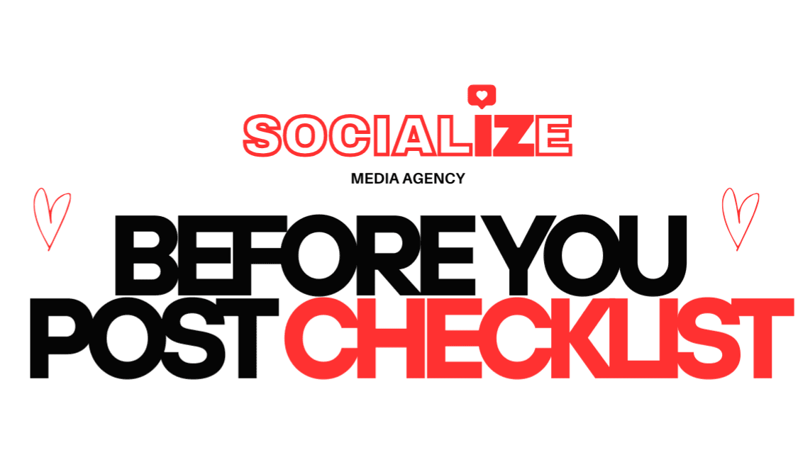THE 'BEFORE YOU POST' CHECKLIST: CREATOR ESSENTIAL
