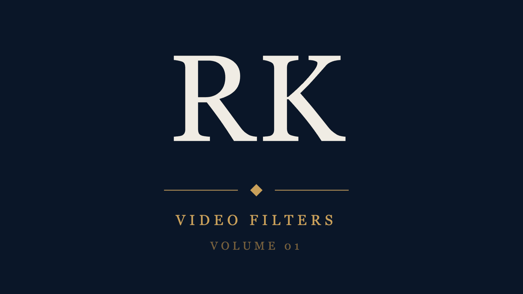 RK Video Filters - Volume 01