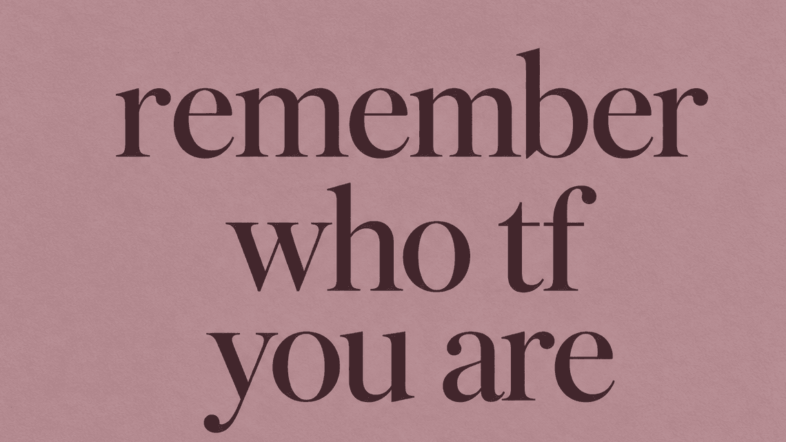 remember who tf you are; post abuse collective