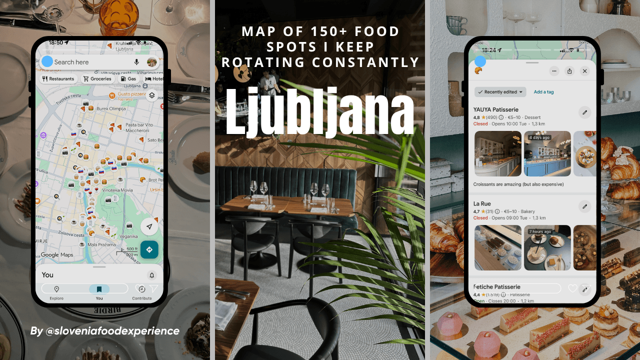 Best of Ljubljana: Food & Drinks map (150+ spots)