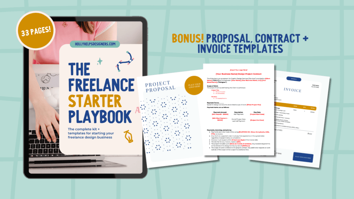 Freelance Design Starter Playbook + Templates KIT