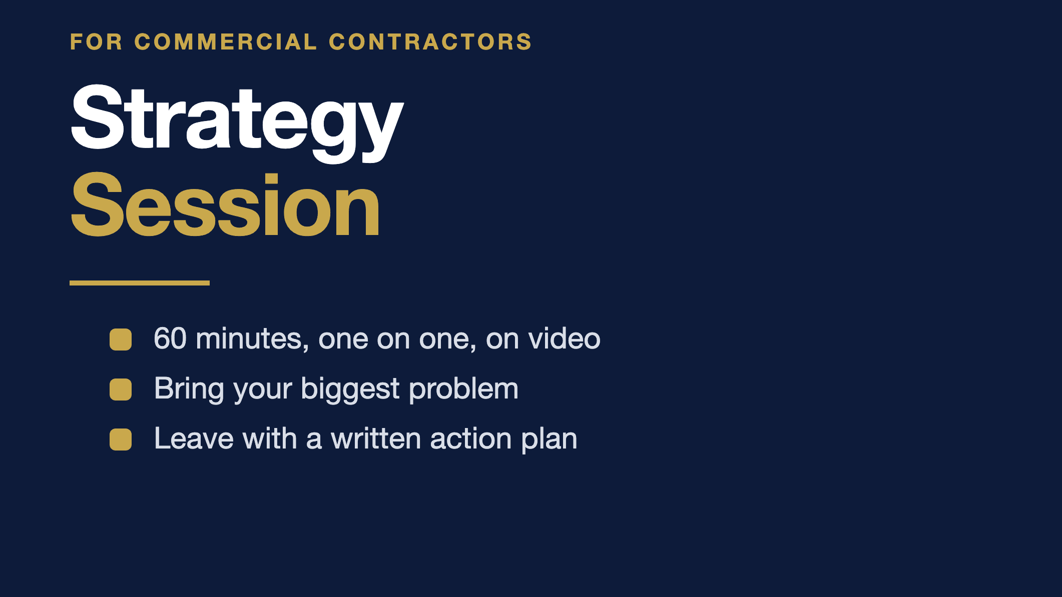 Construction Business Strategy Session