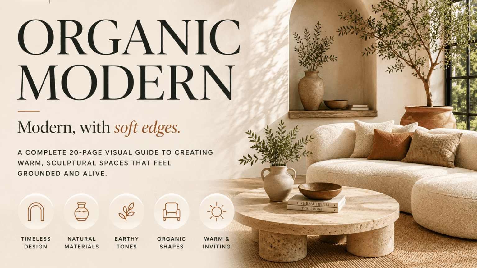 Organic Modern Style Guide | 20-Page Blueprint