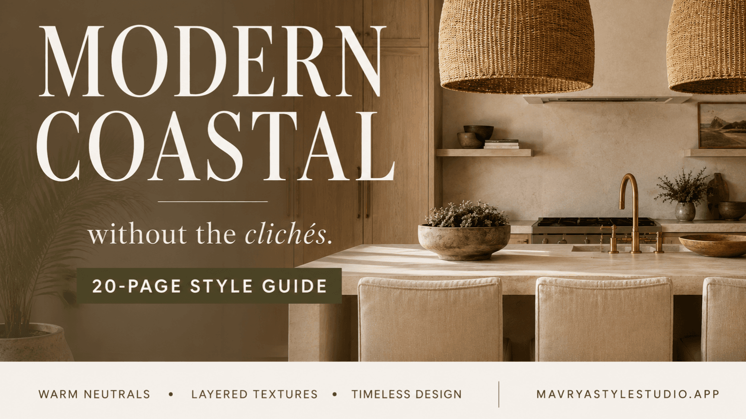 Modern Coastal Style Guide | 20-Page Blueprint