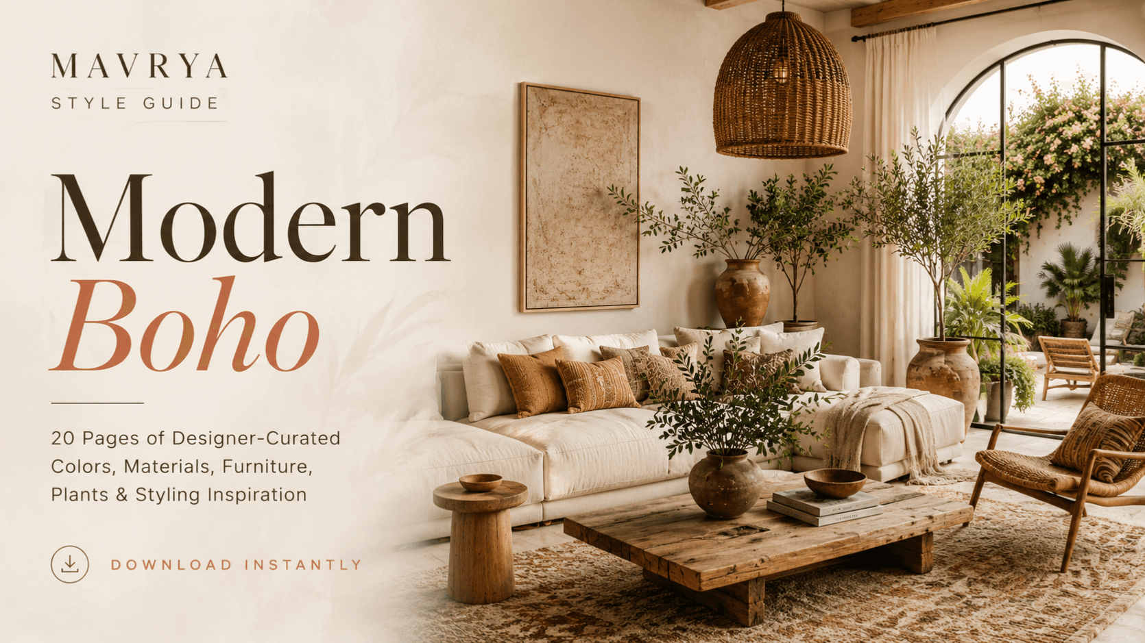 Modern Boho Style Guide | 20-Page Blueprint