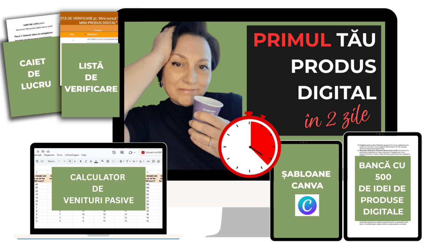 PRIMUL TĂU PRODUS DIGITAL ÎN 2 ZILE - ofertă unică