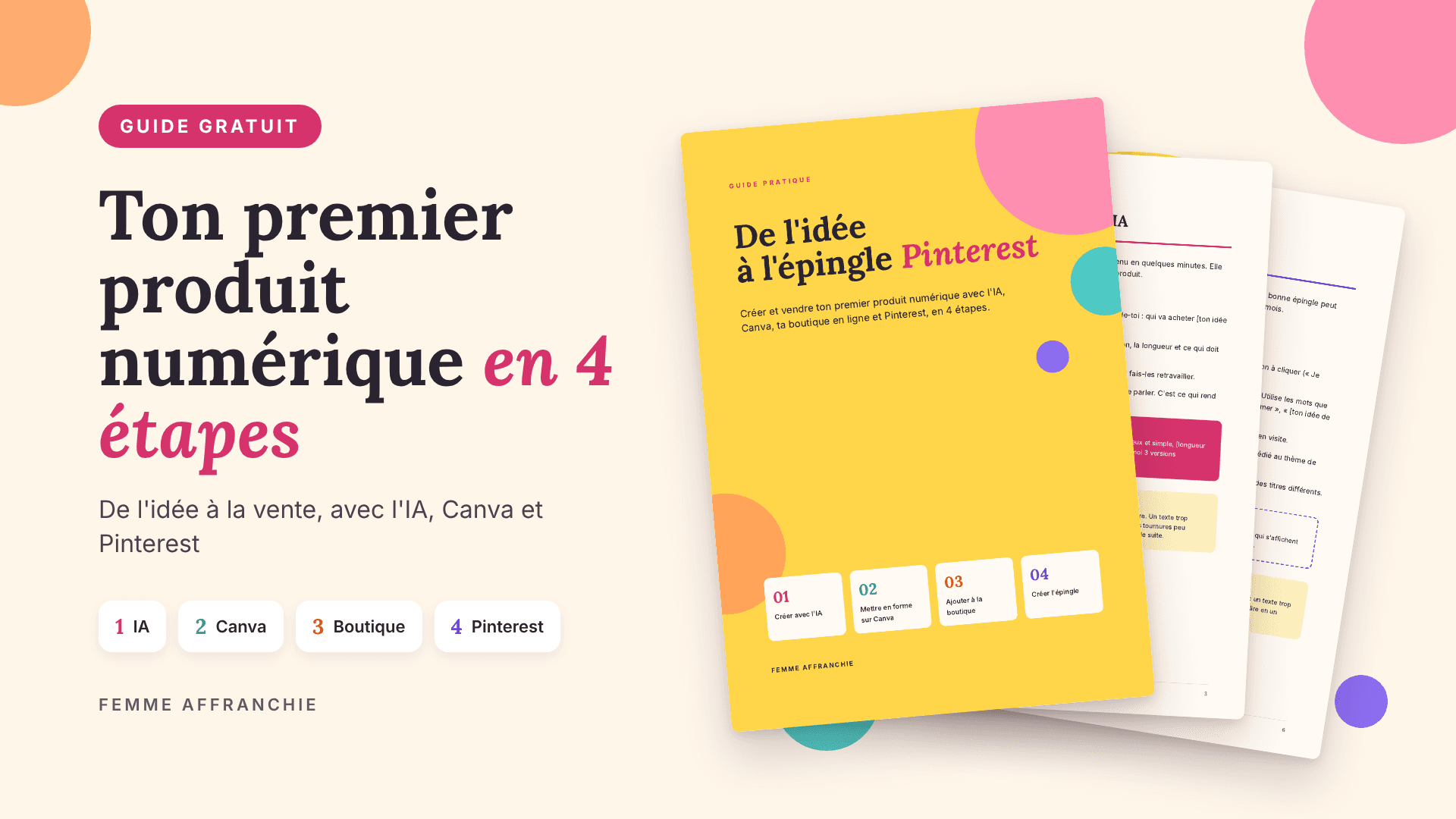 Guide gratuit : Crée ton premier produit numérique
