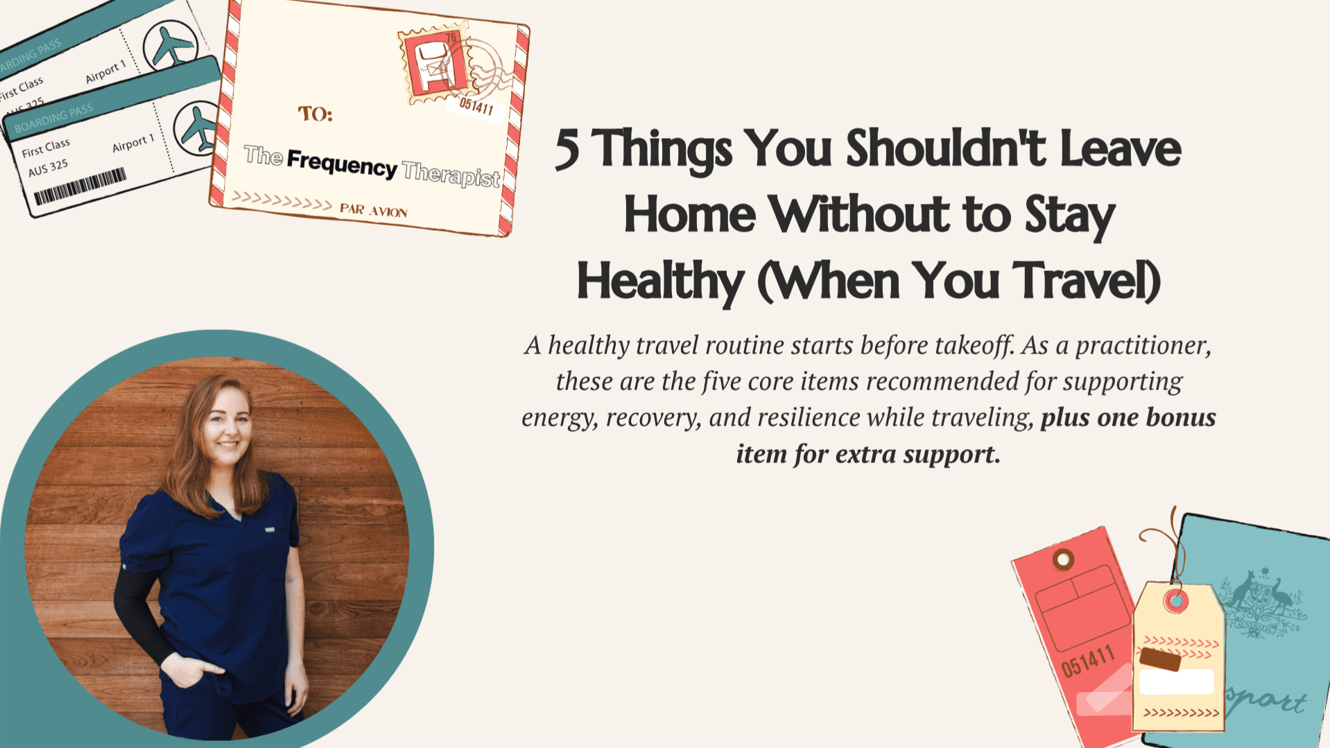 eBook: 5 must haves when you travel to be healthy!