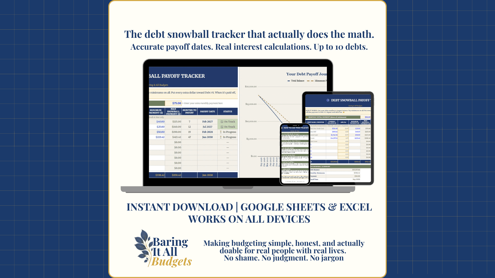 Get My Debt Snowball Tracker Now!
