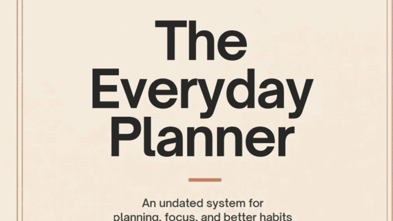 The Everyday Planner: Undated Digital Planner & Ha