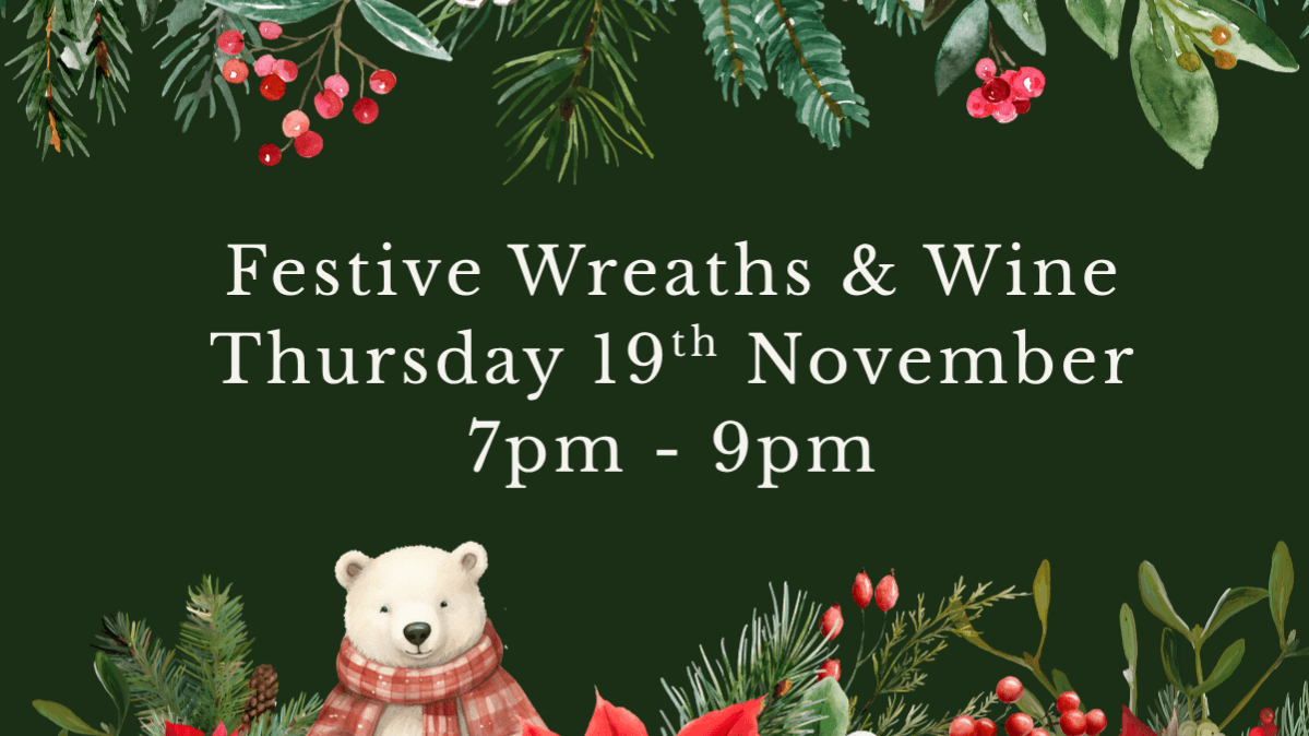 Festive Wreaths & Wine