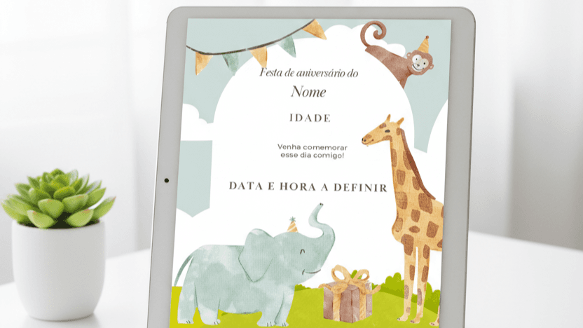 Convite de Aniversário Infantil